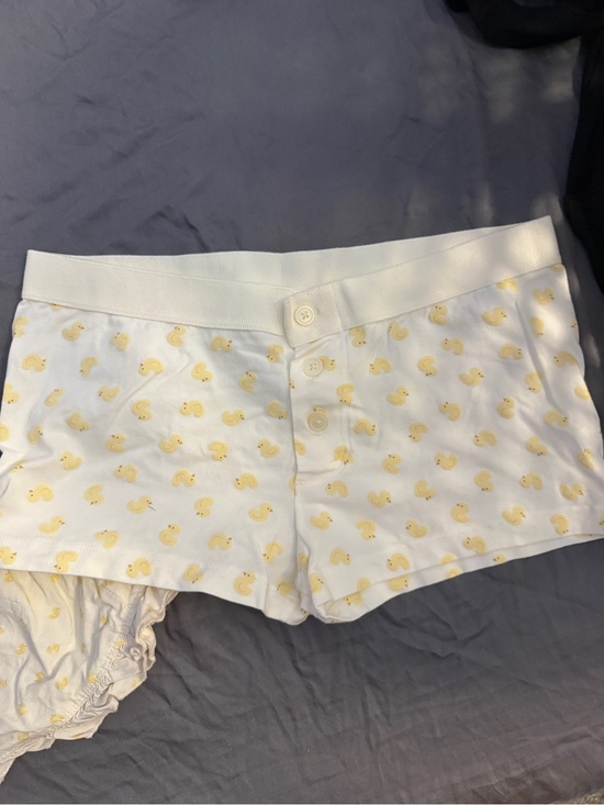 Brandy Melville Other - Brandy Melville White Pajama Shorts with Yellow Duck Print